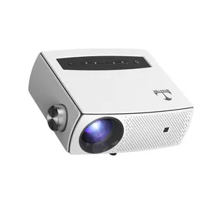 Byintek K18 Proyektor Film 1080P Portabel Mini, Proyektor Video Telepon Pintar Overhead Portabel untuk Home Theater