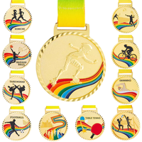 Médailles de course à vélo en métal personnalisées, fournitures artisanales en gros, trophées souvenirs de championnat, récompenses pour le sport cycliste