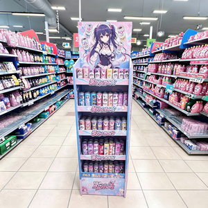 Corrugated Display Racks Uv Printing Customizable Foldable Modern Eco-Friendly PVC Foam Board Floor <strong>Hook</strong> Display <strong>Shelf</strong> - Product Image 5