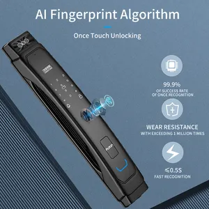 XSDTS M03 Digital Wifi Door Lock 3D Face Recognition With Video Intercom Remote Unlock Via App