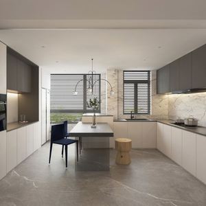 Armoires de cuisine modernes en acrylique, design personnalisé, prix attractif, couleur personnalisée - Product Image 2