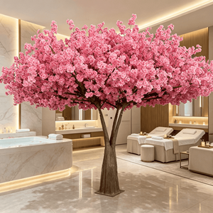 Árbol de Flores de Cerezo Artificial Grande Personalizado, Ultra Realista y Fácil de Instalar con Entrega a Domicilio para Decoración Comercial de Diseño - Product Image 3