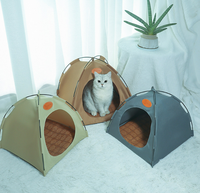 Wasserdichtes, faltbares, modernes, tragbares Tipi-Nest, Pop-up-Haustierzelt, Katzen- und Hundebett, Höhlenhaus mit abnehmbarem Bezug, Sommer-Outdoor-Box