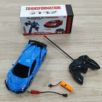 AiJH Voiture RC 1:18 pour garçons, mode démonstration à déformation fluide, rotation à 360°, voiture télécommandée 27 MHz, voiture robot RC