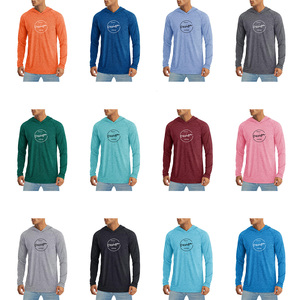 Wholesale Custom Logo 95% Cotton 5% Polyester <strong>Hoodies</strong> Sweatshirt Casual Breathable Men Long Sleeve <strong>T</strong> <strong>Shirt</strong> <strong>With</strong> Hood - Product Image 5