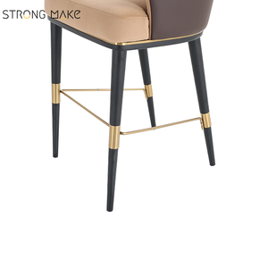 Jambe <span class=keywords><strong>en</strong></span> bois velours <span class=keywords><strong>tissu</strong></span> comptoir commercial hauteur cuisine moderne chaises <span class=keywords><strong>de</strong></span> <span class=keywords><strong>bar</strong></span> tabouret <span class=keywords><strong>de</strong></span> <span class=keywords><strong>bar</strong></span> <span class=keywords><strong>de</strong></span> luxe <span class=keywords><strong>avec</strong></span> <span class=keywords><strong>accoudoir</strong></span> - Product Image 4