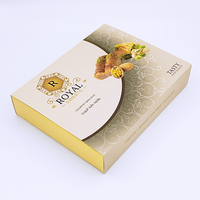 Boîte à bonbons de bonbons royaux de qualité alimentaire vide personnalisée de luxe boîte d'emballage cadeau Saint Valentin noix noyau cookie dessert dates