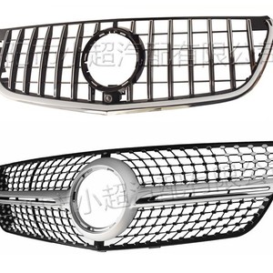 Mercedes-Benz V-Class Vito W447 2014-18 Grille GT Model Starry Night Black Silver ABS Plastic Bumper Front - Product Image 1