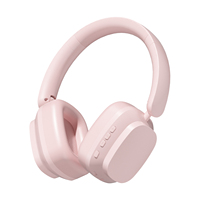 Headphone Nirkabel Hitam dengan Layar Digital, Driver Dinamis untuk Chipset JL, USB-C 3.5mm Mode Ganda, Bantalan Telinga Nyaman