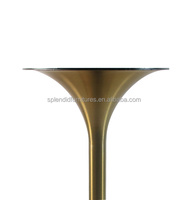 Pied de Table en titane doré avec Base tulipe