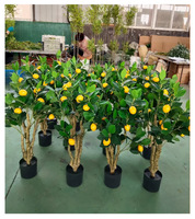 Grand arbre artificiel en plastique en forme de citron pour centre de table, décoration intérieure pour maison et hôtel, écologique, durable, pour Noël et le Nouvel An