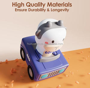 Nuovissimo bel veicolo giocattolo 4 stili Mix Cartoon Press simpatici animali giocattolo immagine <span class=keywords><strong>auto</strong></span> giocattolo giocattolo per bambino - Product Image 5