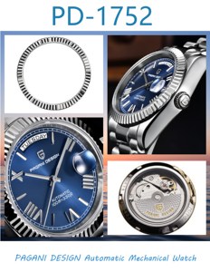 Nuovo <span class=keywords><strong>Orologio</strong></span> da Uomo PAGANI DESIGN DD36 2026, <span class=keywords><strong>Orologio</strong></span> <span class=keywords><strong>Automatico</strong></span> di Lusso in <span class=keywords><strong>Oro</strong></span> Rosa, <span class=keywords><strong>Orologio</strong></span> da Polso Meccanico con Quadrante in Ceramica e Vetro Zaffiro AR - Product Image 6