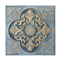 Plafonds en PVC 3D carrés vintage artistiques, ignifuges et imperméables, 2x2 pieds, livraison incluse, restaurants, clubs, PL88