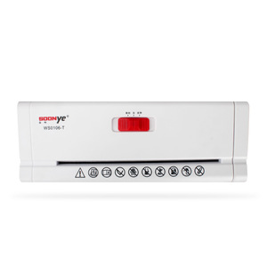 Trituradora de Papel Soonye WS0106-T, Mini Trituradora Eléctrica de Escritorio, Silenciosa y Portátil para Uso en el Hogar y la Oficina - Product Image 1