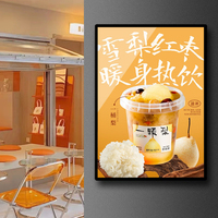 Boîte à lumière LED mince personnalisée pour la publicité intérieure pour la maison entreprise centre commercial hôpital cadres d'affiche
