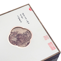 Confezione regalo di tè di fascia alta personalizzata con Design Packaging in stile paesaggio e personalizzazione della scatola di carta Flip Top