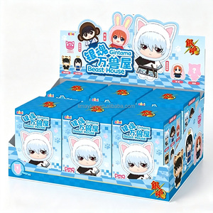100% Originale Playful Mart <span class=keywords><strong>Gintama</strong></span> Beast House Blind Box Peluche con Faccia in Vinile Bambola <span class=keywords><strong>Anime</strong></span> da Collezione Portachiavi Ciondolo per Borsa - Product Image 1