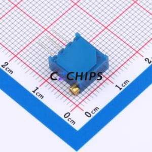 Resistencia Ajustable/Potenciómetro 3296X-200-3H, Componente de Orificio Pasante (THT)-3P, 9.5x4.8mm, Resistencia de 20 Ohmios, 10%, 500mW, 250ppm ℃ - Product Image 2