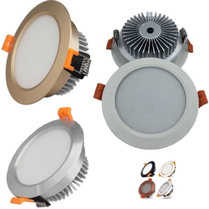 호텔 277v 58mm 컷아웃 75mm 90mm 7w 3 5 인치 12w 15w 24w 매입형 <span class=keywords><strong>Led</strong></span> Smd Tri CCT 조정 가능한 통 - Product Image 1