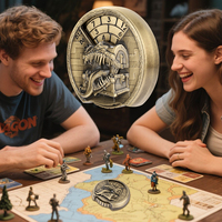 Conception de boîte au trésor de langue DAND Wheel Spinner Dice avec boîte-cadeau pour les faveurs de fête de jeu RPG