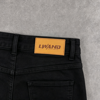 Écussons personnalisés sérigraphiés, étiquettes en cuir PU écologiques pour jeans et vêtements, accessoires de couture, vente en gros OEM