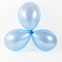 Ballons métalliques en latex bleu perle 0,8g, prix usine, pas cher