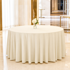 Scuba Fabric <b>Tablecloth</b> Wrinkle Resistant Smooth Drape Table Cloth For Wedding Banquet Event Planner Bulk Wholesale - Product Image 1