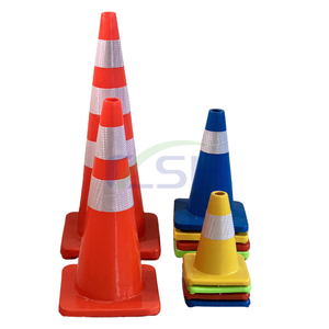 Cono de tráfico Pvc Mejor precio 28 pulgadas <span class=keywords><strong>Naranja</strong></span> reflectante Advertencia DE SEGURIDAD Cono de tráfico Caucho - Product Image 4