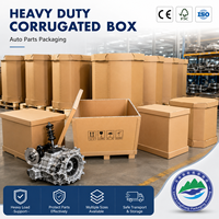 Boîtes en carton robustes sur mesure à haute capacité, grands conteneurs en carton ondulé, caisses de rangement rigides en carton
