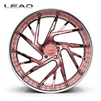 Jantes en alliage forgé LEAD 18-24 pouces, 3 pièces, multi-branches concaves, or rose, PCD 5x112 5x120 pour Mercedes BMW Audi Bentley