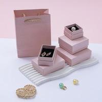 Estuche de Joyería Rectangular de Lujo A1, Cartón Mate con Terciopelo, Logotipo Personalizado, Ajuste Preciso, Juego de Joyas de Herencia