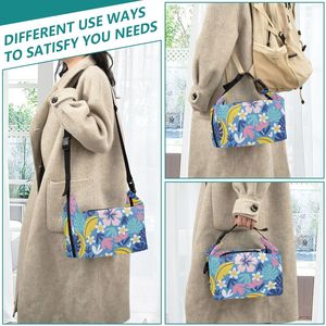 Hawaii Neutral Ocean Cartoon Print Durable Polyester Insulated Lunch Bag Cooler Bag for Picnic BBQ Food Takeout Delivery - Product Image 6