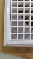 Grille en plastique ABS carrée à alvéoles avec un design moderne à face fixe pour la ventilation des systèmes de CVC