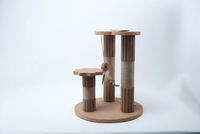 Arbre à chat USMILEPET, structure écologique, respectueuse des animaux, en chêne naturel, structure d'escalade pour chat, forme et couleur personnalisées pour chat d'intérieur