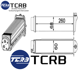 Ventas al por mayor Auto Parts Sistema de refrigeración Intercooler Charge Air Cooler OE 06E145621M para Audi A4 A5 Q7 06E 145 621 T - Product Image 4