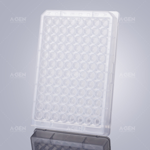 Plaques de puits rondes, 96 assiettes à fond V rond, 0.36mL, pour expériences - Product Image 2