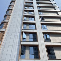 Systèmes de murs-rideaux à finition effet aluminium pour revêtements muraux extérieurs ventilés haute résistance
