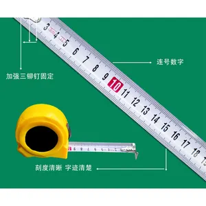 Wholesale Stainless Steel Tape Measure 3M 5M 7.5M 10M Retractable Measuring Tape Tape Measure Construction Ruler