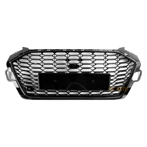 Parrilla Delantera de Malla de Panal Negra Estilo RS4 B9 con Cámara para <span class=keywords><strong>Audi</strong></span> <span class=keywords><strong>A4</strong></span> S4 8W 2020 2021 2022 <span class=keywords><strong>2023</strong></span>+ - Product Image 2