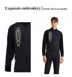 Trajes de Hombre a Medida OEM ODM, Traje Formal de Negocios de Poliéster, Corte Entallado - Product Image 3