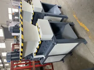 Kartonnen Hout Dubbele Shredder Machine Aluminium En Ijzer Afval Koperen Pijp Shredder