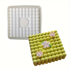 SILIKOLOVE grande 1 pieza cuadrado silicona BOLA MÁGICA molde postre francés molde para Mousse pasteles yeso artesanía herramienta de Cocina Esencial - Product Image 5