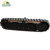 TRACKPRO TPRT 2-10T Nuovo Mini Telaio Cingolato in Gomma per Caricatore, Uso Edile e Agricolo, Componenti in Acciaio