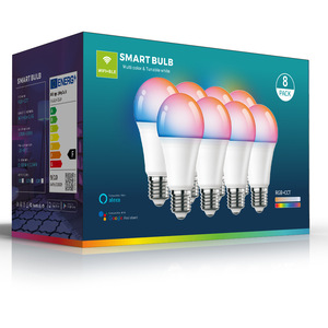 Ampoule Connectée Tuya WIFI Intelligente RVB B22 ALEXA CCT, Réglage de la Couleur, Télécommande, Variateur Progressif, Éclairage Intelligent E27 Transfrontalier - Product Image 1