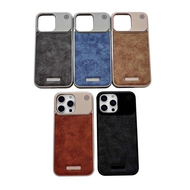 High Quality Leather Wireless Charging Phone Cover Compatible for iPhone 16 Pro Max Infinix-Model Plus Mobile Phone Cases