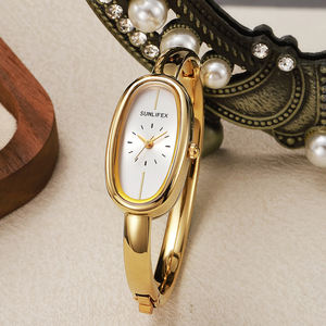 Nouvelle montre élégante de luxe pour femmes, bracelet en alliage, cadran analogique, 30 mm, ovale, étanche, <span class=keywords><strong>quartz</strong></span>, montre pour femmes - Product Image 4