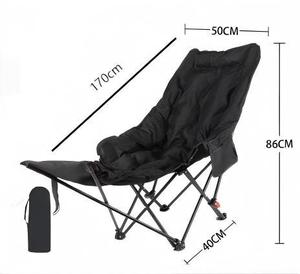Silla Reclinable de Moda con Reposapiés Acolchado, Silla Luna <span class=keywords><strong>Plegable</strong></span> Multinivel Ajustable para Camping al Aire Libre, <span class=keywords><strong>Cama</strong></span> <span class=keywords><strong>Plegable</strong></span> Pequeña - Product Image 2