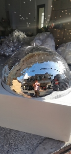 Boule de miroir disco de 100cm pour décoration intérieure de fête, <span class=keywords><strong>DJ</strong></span>, magasin de danse, fenêtres suspendues - Product Image 3