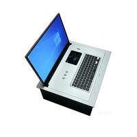 Dispositif de levage de moniteur d'ordinateur motorisé escamotable pour bureau avec télécommande LCD Flipper optimisant l'espace
